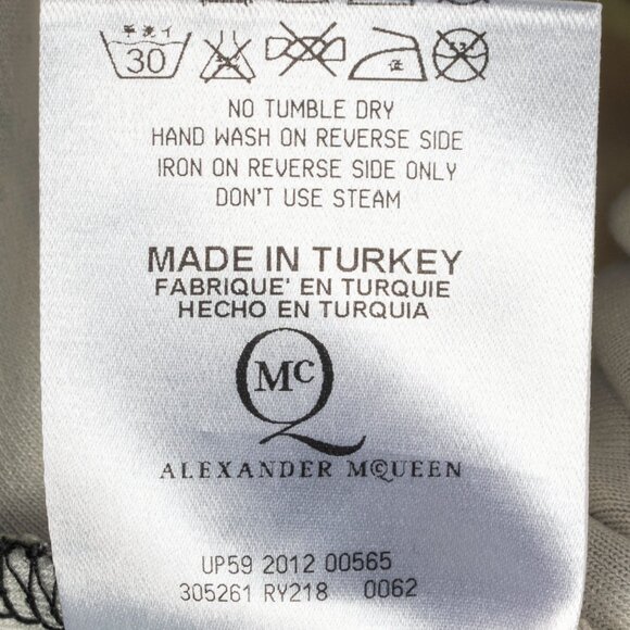 McQ Alexander McQueen Neon-Green Camouflage-Print Jersey Bodycon Dress - Picture 11 of 11